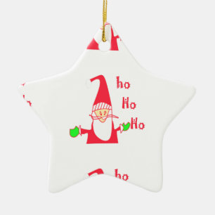 Fun Cartoon Mouse Santa Collection. Ceramic Tree Decoration
