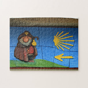 Fun cartoon of St James, Santiago El Camino Jigsaw Puzzle