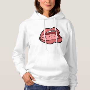 Fun Cartoon Open Mouth and Lips Hoodie