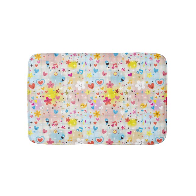fun cartoon pattern bath mat (Front)