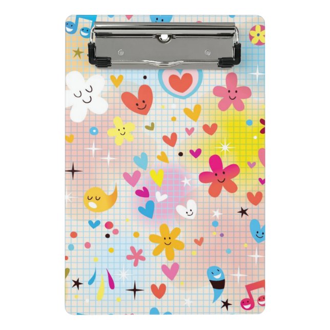 fun cartoon pattern mini clipboard (Front)