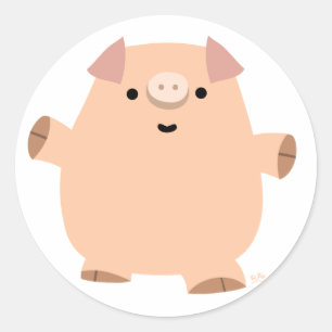 Fun Cartoon Pig sticker