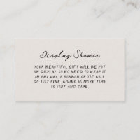 Fun Casual Handwritten Display Shower