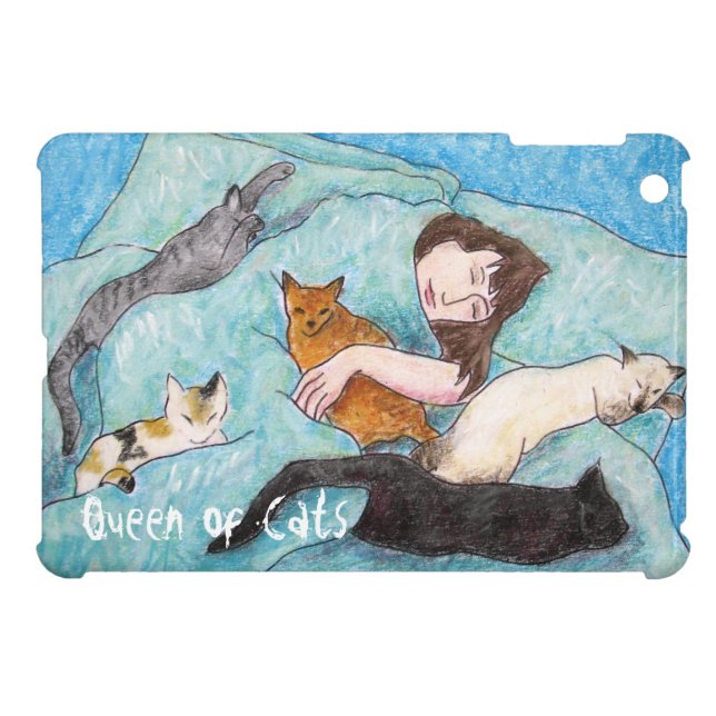 Fun Cat Cartoon iPad Mini Cases Case (Back Horizontal)