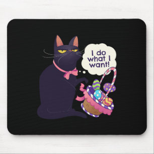 Fun Cat Easter What I Want Easter Basket Stuffers  Mouse Pad