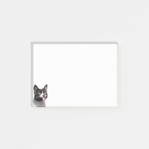 Fun Cat Kitten Sticking  tongue out Cute Animal Post-it Notes