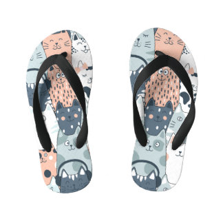 Fun Cat Pattern Bath Kid's Jandals