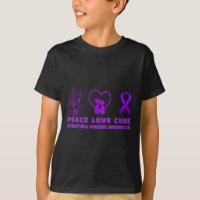 Fun cat Peace Love Cure overdose Awareness Support