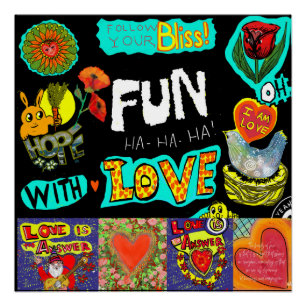 Fun Celebration Find Your Bliss Poster