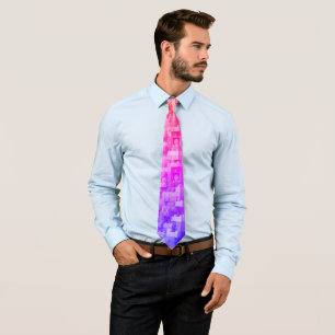 Fun characters Rainbow bricks (Pinks) Tie