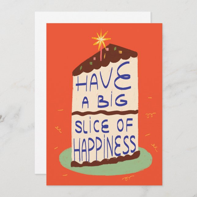 Fun & Cheerful Birthday card (Front/Back)
