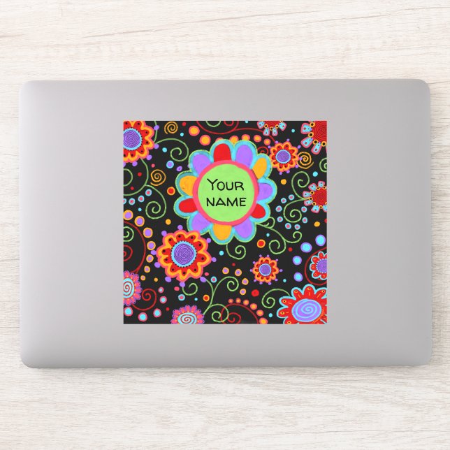 Fun Cheerful Flowers Personalised (Computer)