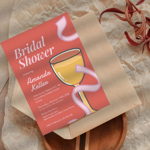 Fun Cheers Bridal Shower Invitation