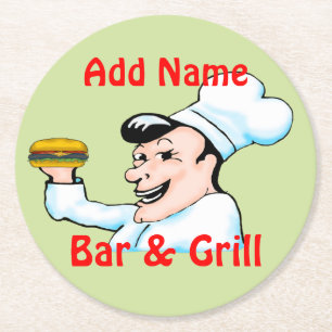 Fun Chef Coasters (Customisable)