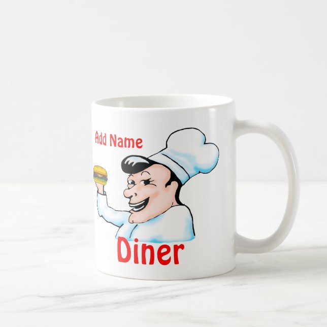 Fun Chef Coffee Mug (Customisable) (Right)