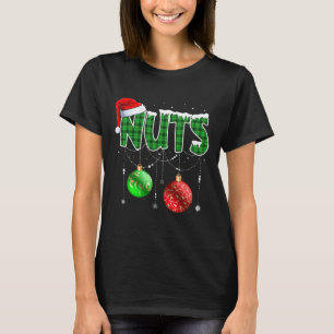 Fun Chest Nuts Christmas Matching Couple Chestnuts T-Shirt