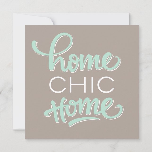 Fun & Chic Housewarming Party Invitation (Front)
