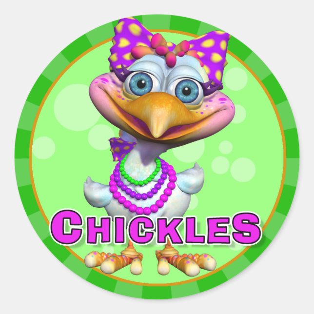 Fun Chickles Stickers (Front)
