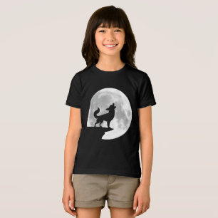 Fun Chihuahua Howling Full Moon Halloween Tri-Blend Shirt