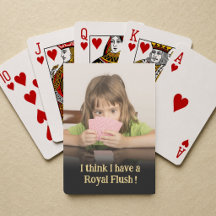 Fun Child Surprised at Royal Flush Photo Gift