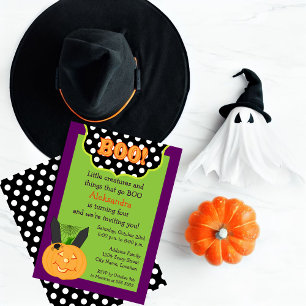 Fun Children's Halloween Birthday Invitation