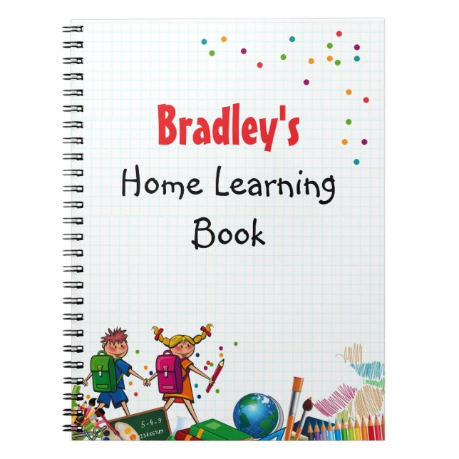 Fun Children's School Work | Homework Notebook (Front)