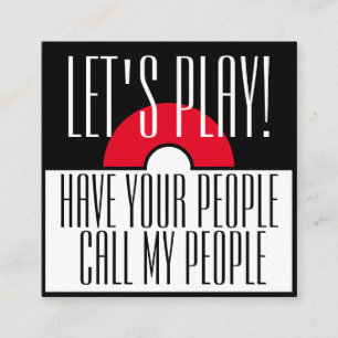 Fun Child's Playdate Square Business Card