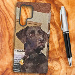 Fun Chocolate Labrador Retriever Watercolor  Samsung Galaxy Case<br><div class="desc">When only an adorable snout will do, secure your phone in this cute photograph of a chocolate Labrador Retriever case. A dry brush effect was added to the original photograph. You can also add this design to other phone brand cases or one of the other products, where it fits appropriately,...</div>