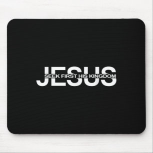 Fun Christian Motivational Bible Verse Matthew 6_3 Mouse Pad