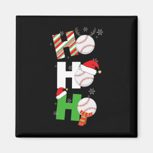 Fun Christmas Baseball Pyjamas Player Matching Tea Magnet