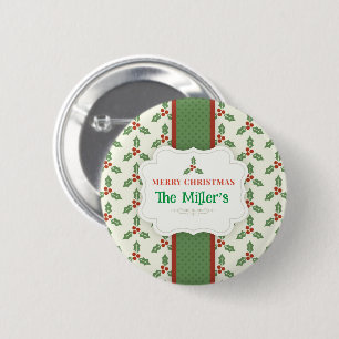 FUN! Christmas Button - Personalized -Add Name