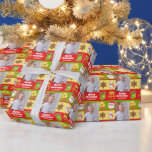 Fun Christmas Cookie Photo Wrapping Paper<br><div class="desc">This cute Christmas wrapping paper features a vertical photo frame and is accented with graphics of holiday cookies. This design is perfect for children.</div>