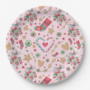 Fun Christmas Cookies and Candies    Paper Plate