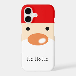Fun Christmas Cute Minimal Santa Face