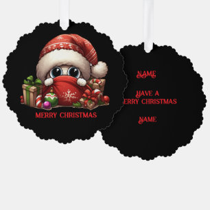 Fun Christmas Designed Tree Decoration Card