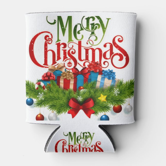 Fun Christmas Designs Can Cooler (Front)