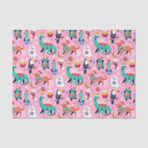 Fun Christmas Dinosaur Dog Parrot Avocado Cactus Tissue Paper