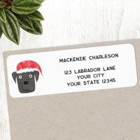Fun Christmas Dog Personalised Return Address