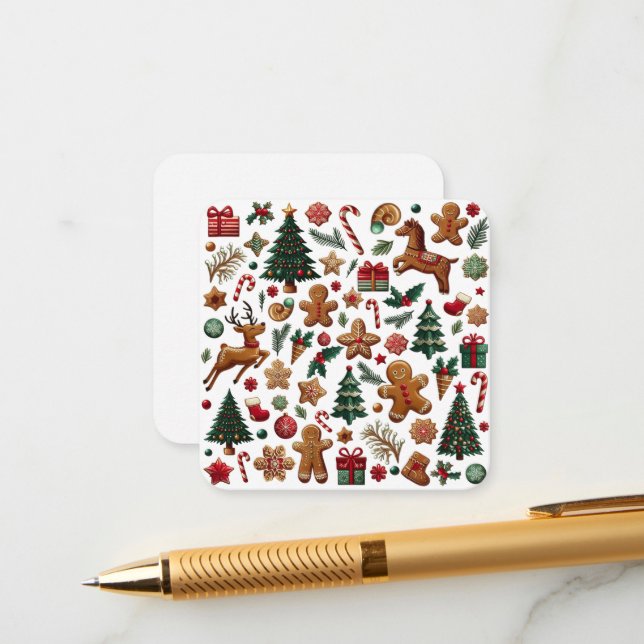 Fun Christmas Enclosure Card (Front/Back In Situ)