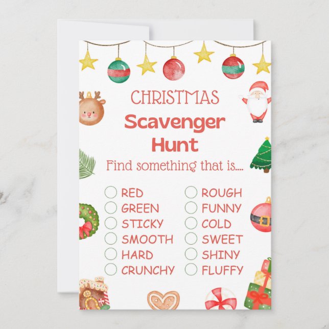 Fun Christmas Game - Not Editable -  Invitation (Front)