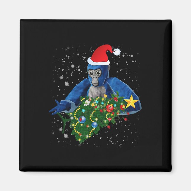 Fun Christmas Gorilla Tag  Magnet (Front)