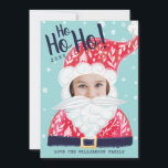 Fun Christmas Holiday Jolly Santa Claus Photo Card<br><div class="desc">Celebrate the magical and festive holiday season with our custom holiday photo cards. Our festive holiday design features our own hand-drawn jolly Santa Claus designed using bright colours, and artistic whimsical illustration techniques. Place your own images inside the jolly Santa Claus for a fun and creative card that all your...</div>