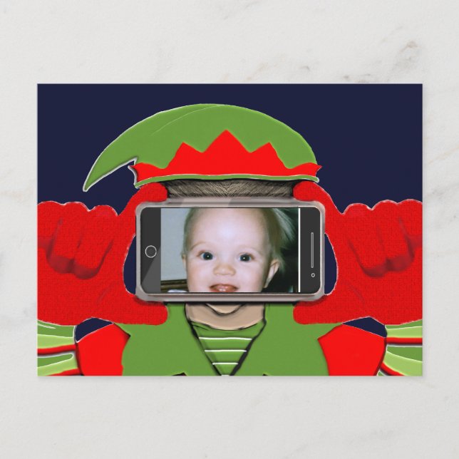 Fun Christmas Photo Postcard (Front)
