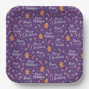 Fun Christmas Titles with Festive Graphics Paper Plate