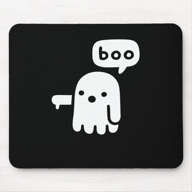 Fun Chunky Ghost Of Disapproval Boo Halloween  Mouse Pad (Front)