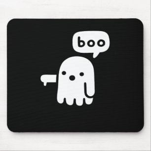 Fun Chunky Ghost Of Disapproval Boo Halloween Mouse Pad