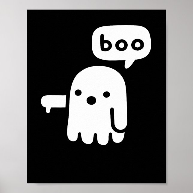 Fun Chunky Ghost Of Disapproval Boo Halloween  Poster (Front)