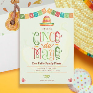 Fun Cinco de Mayo Fiesta Party Invitation