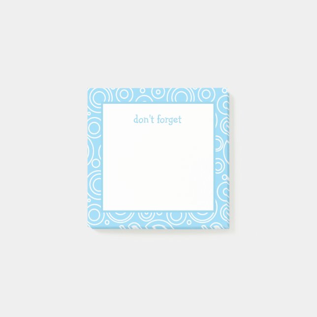 Fun Circle Pattern Post-it Notes (Front)