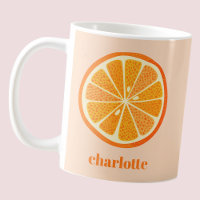 Fun Citrus Orange Slice Personalised
